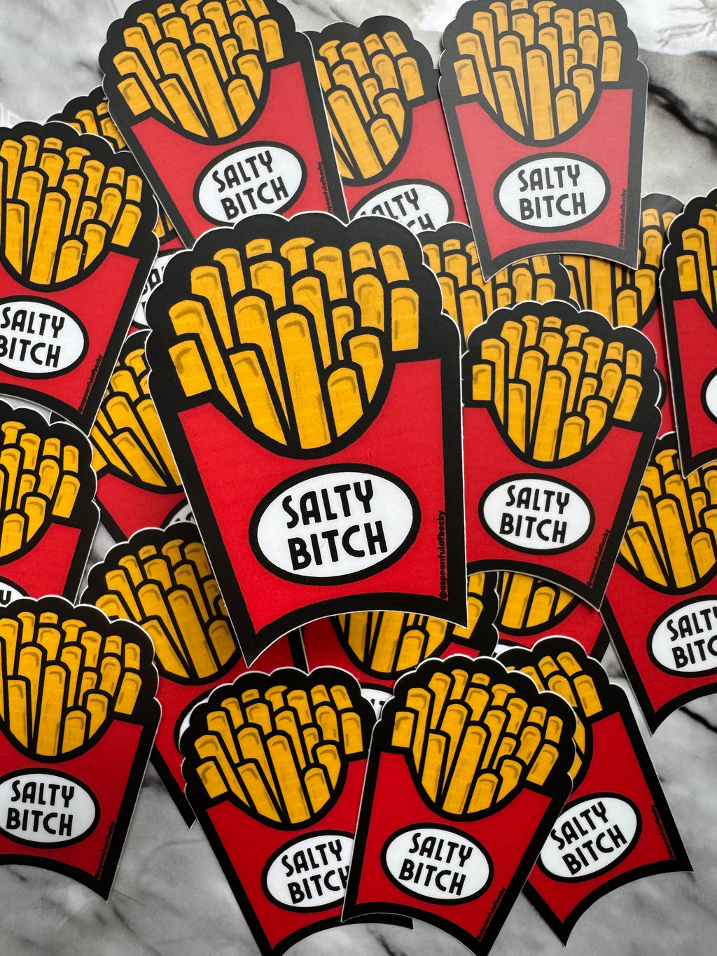 Salty B*tch French Fries Sticker