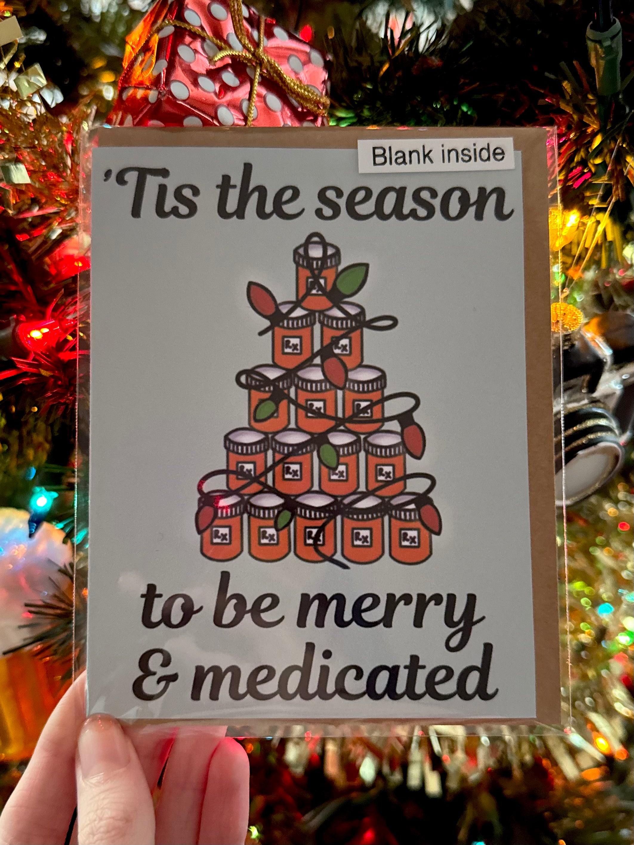 Merry & Medicated Christmas Greeting Card