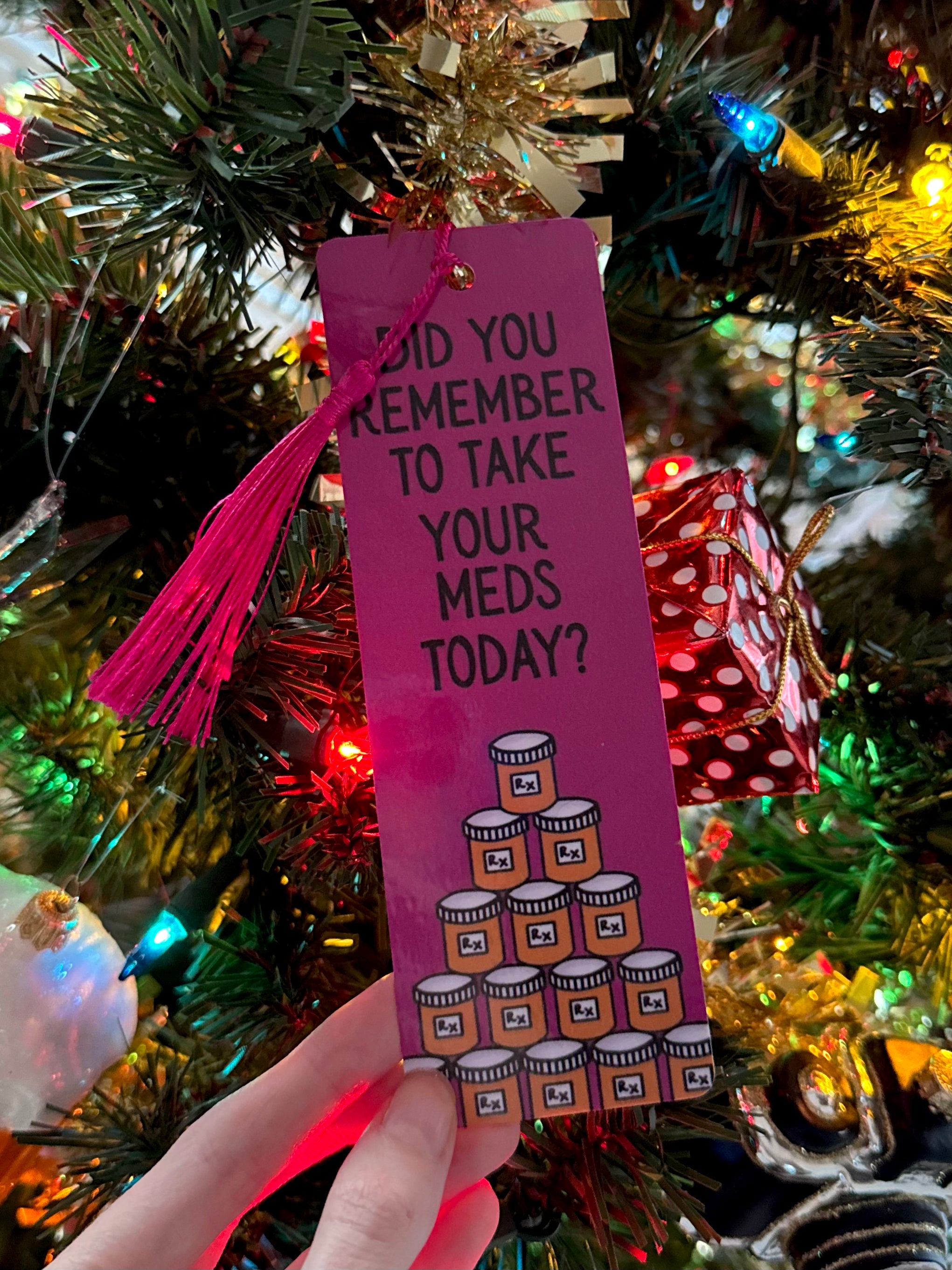 Med Reminder Tassel Bookmark