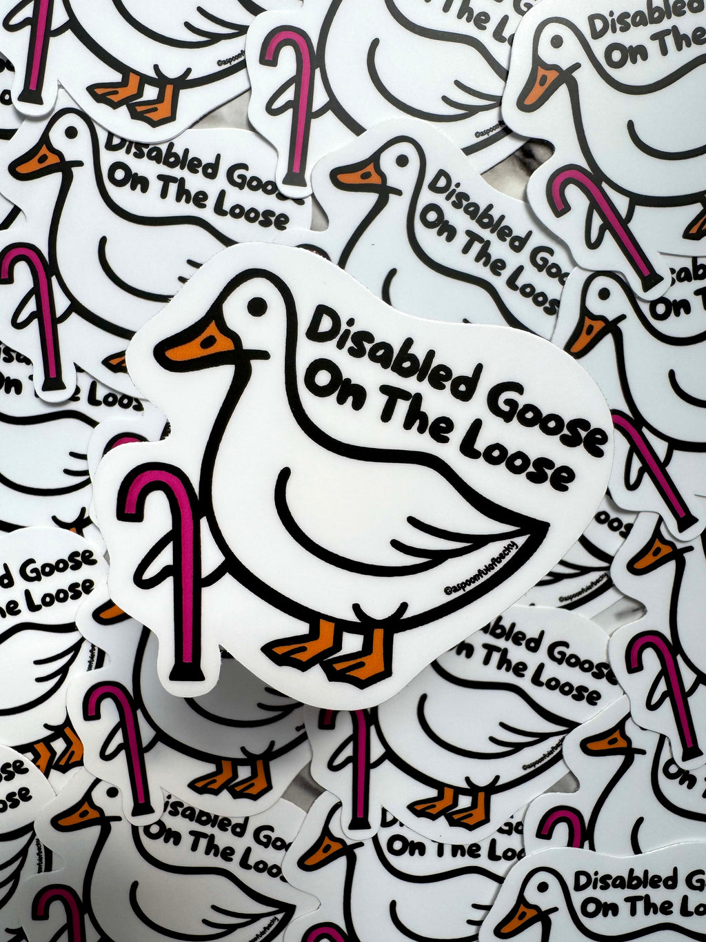 Disabled Silly Goose Sticker