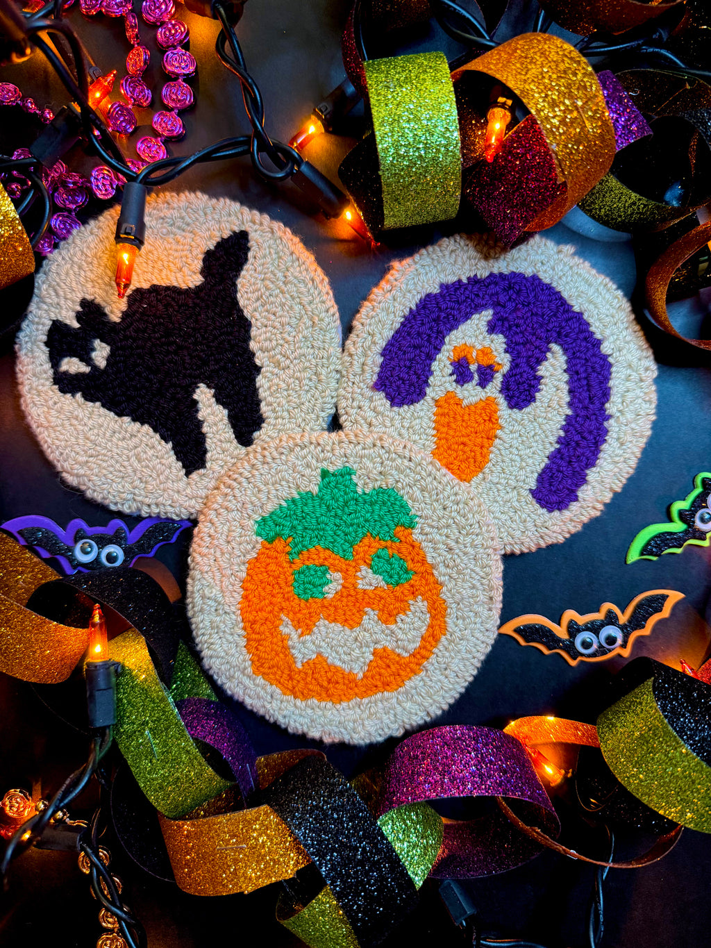 Halloween Cookie Mug Rug Coaster Gift Set