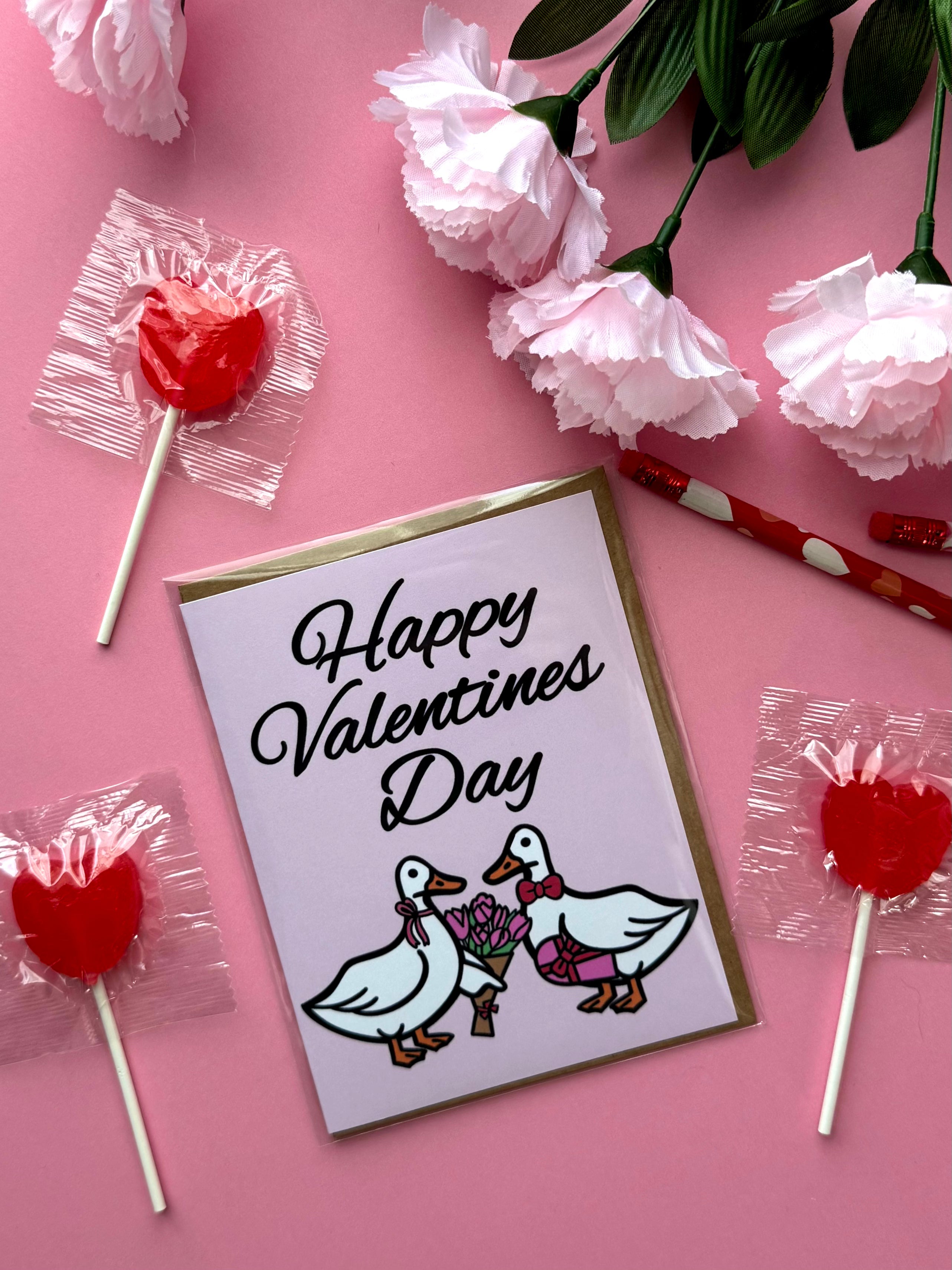 Silly Goose Valentines Day Card