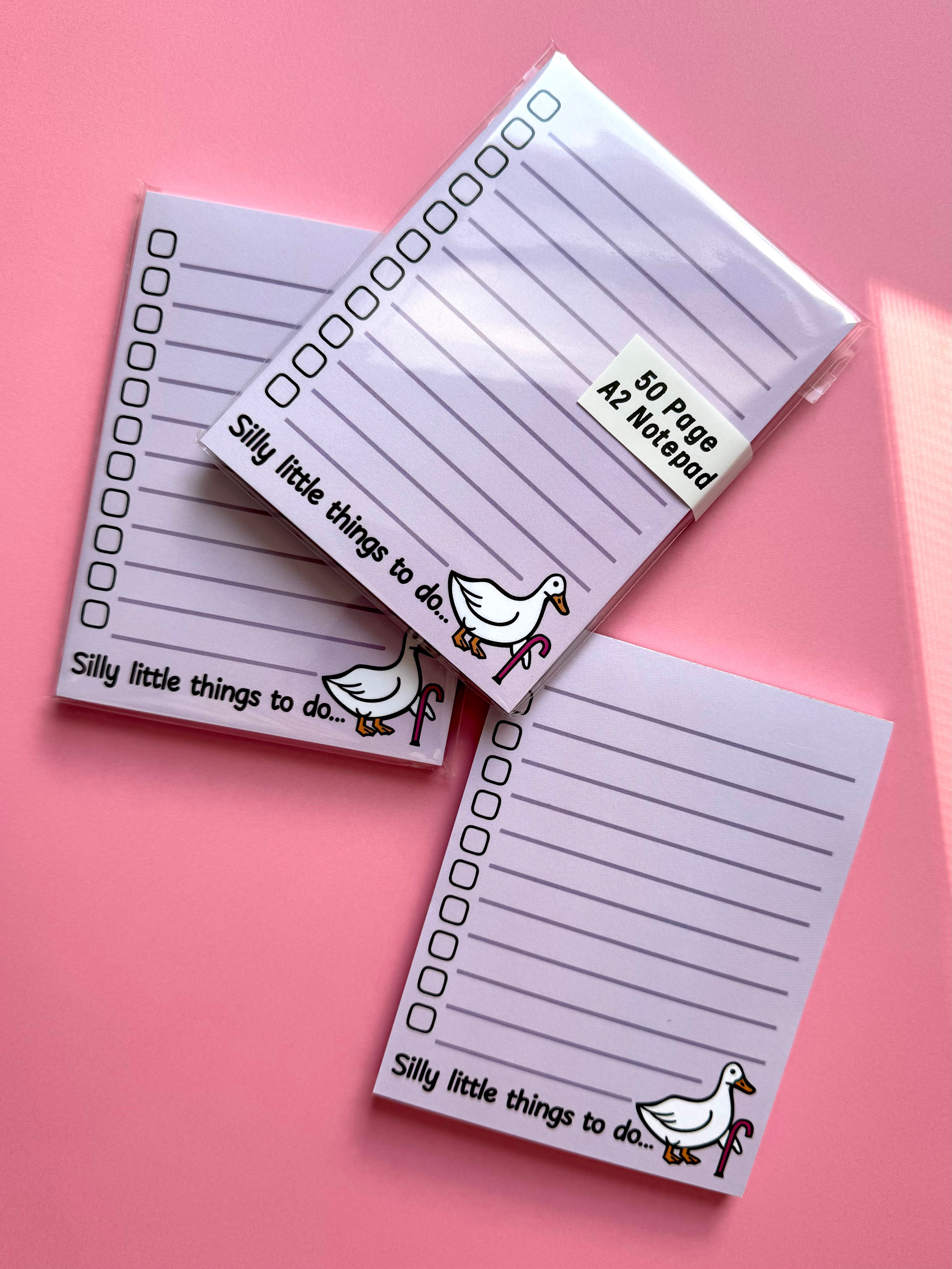 Silly Little To-Do Goose Notepad
