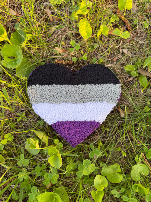 A-Sexual Pride Flag Mug Rug