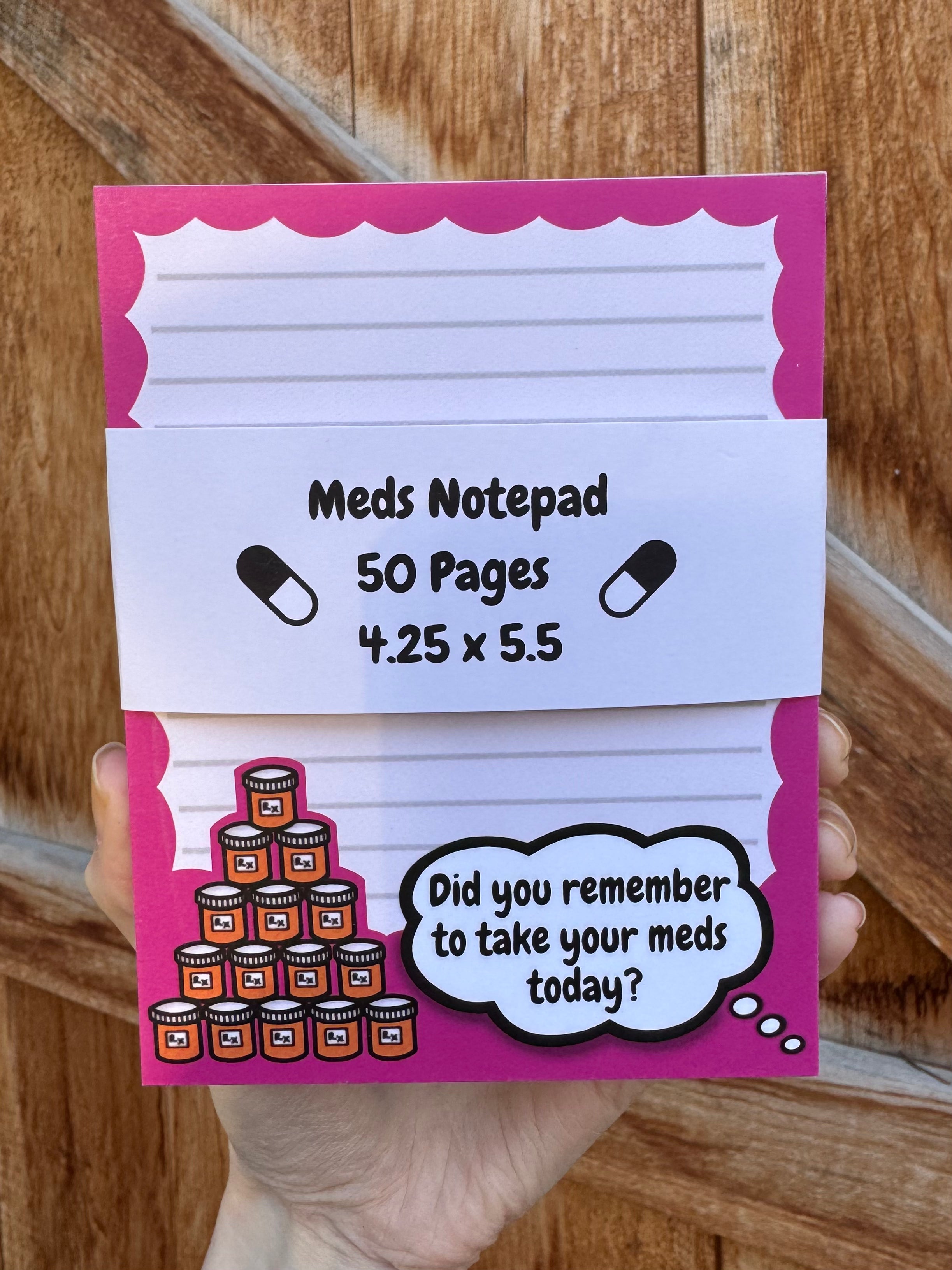 Meds Reminder Notepad