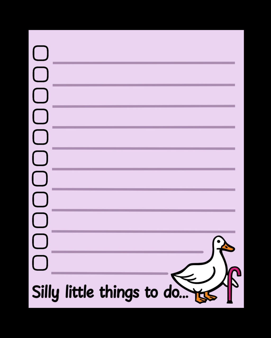 Silly Little To-Do Goose Notepad