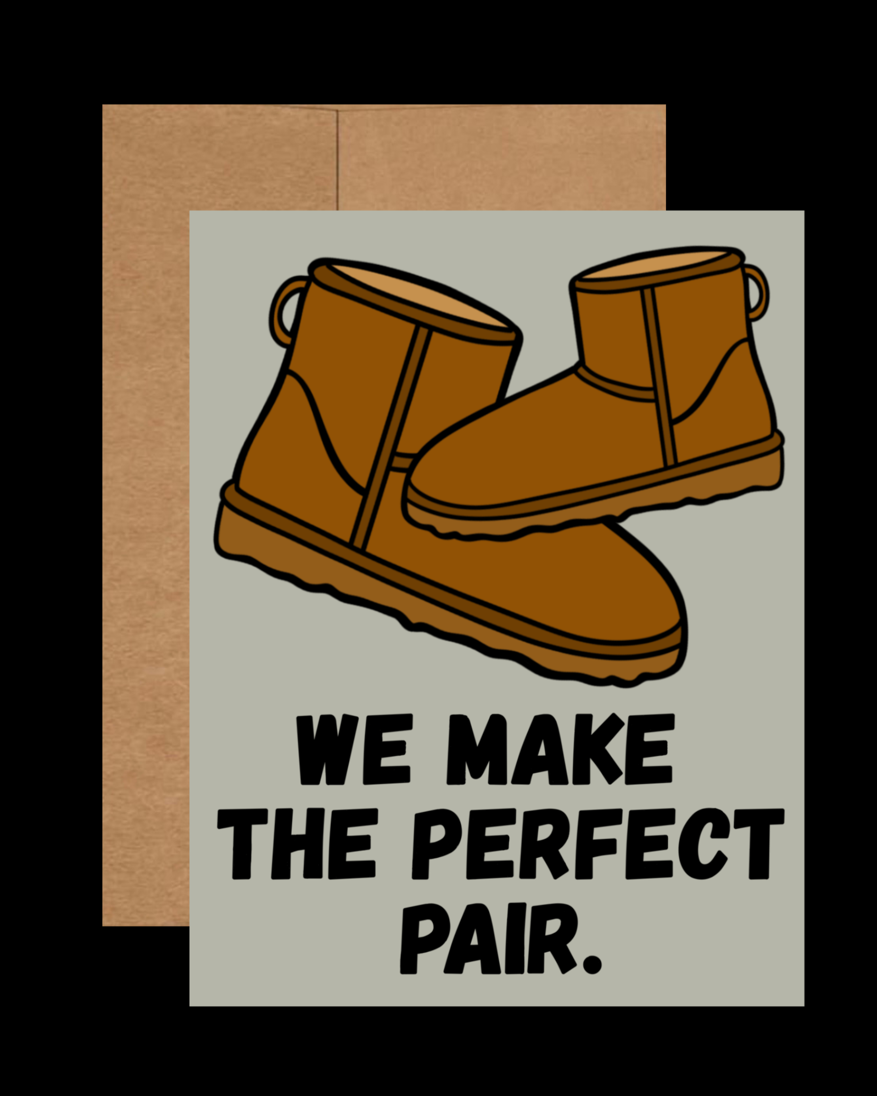 Perfect pair boots card