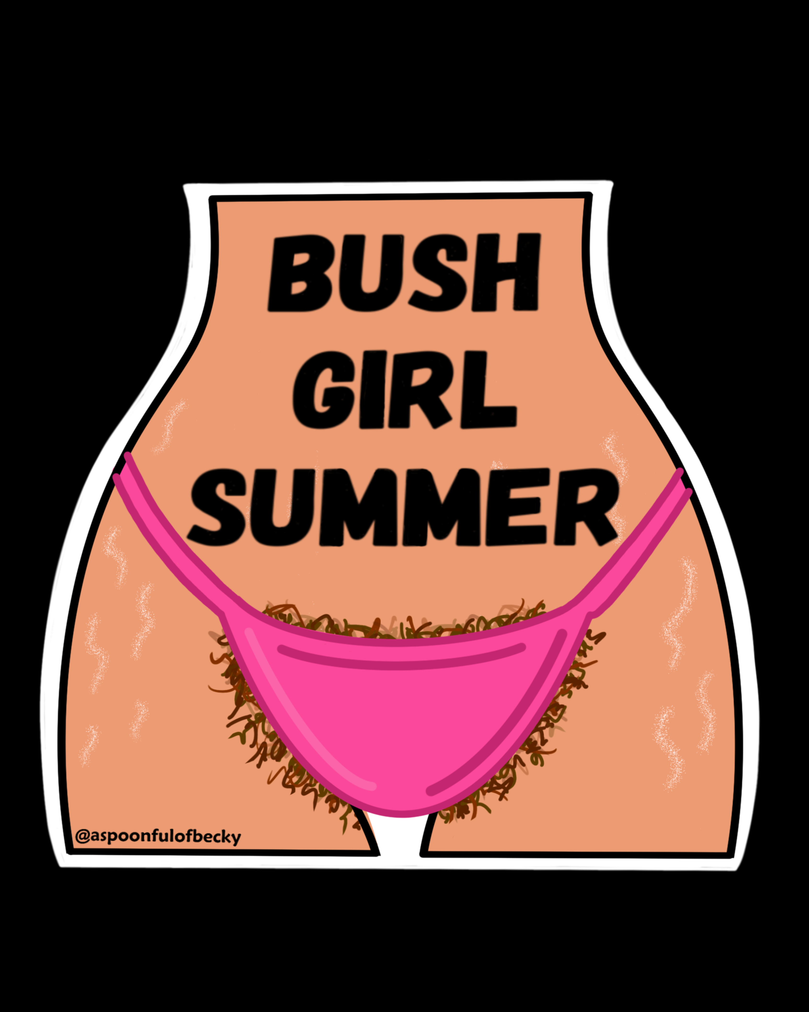 Bush Girl Summer Sticker
