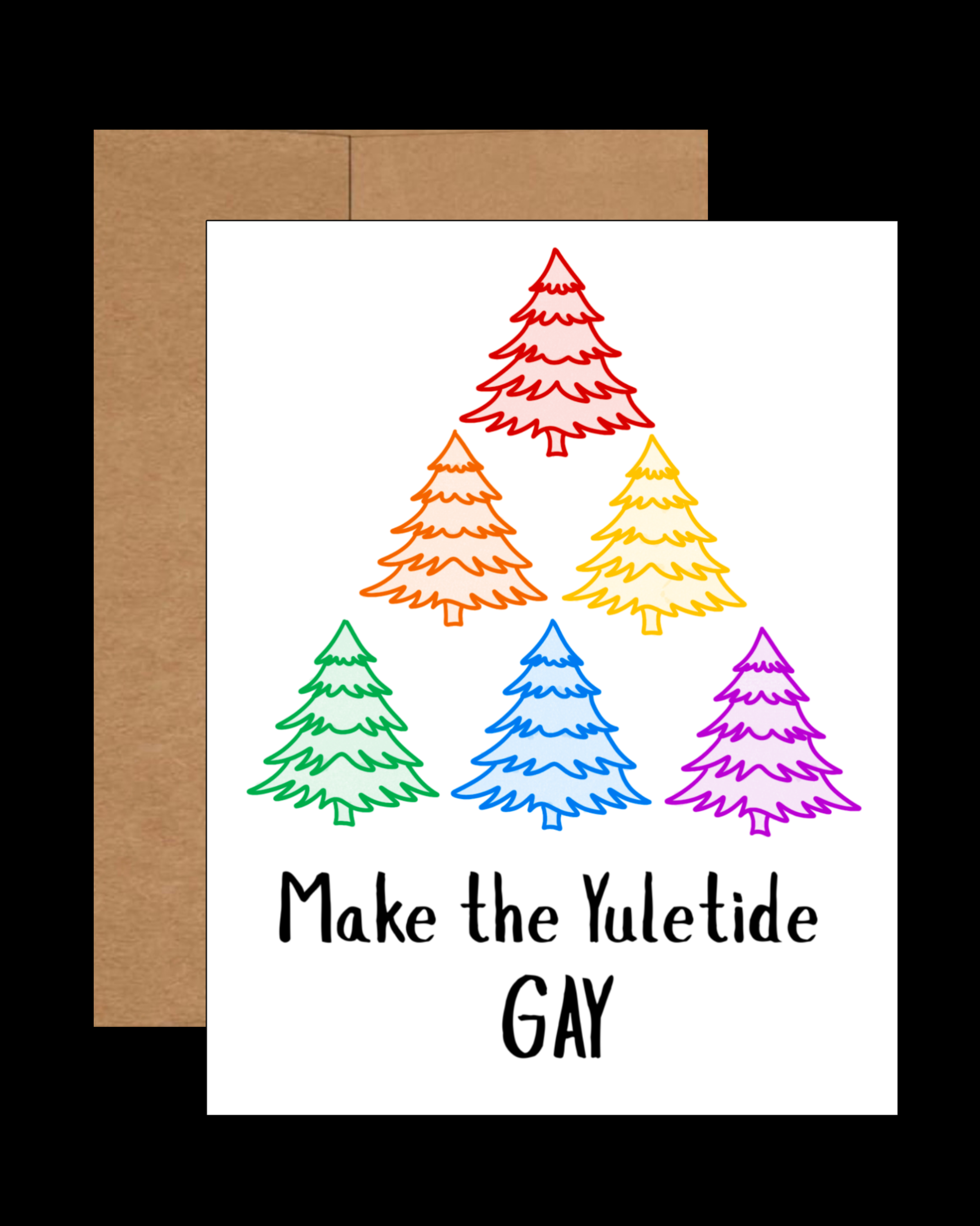 Yuletide Gay Christmas Card