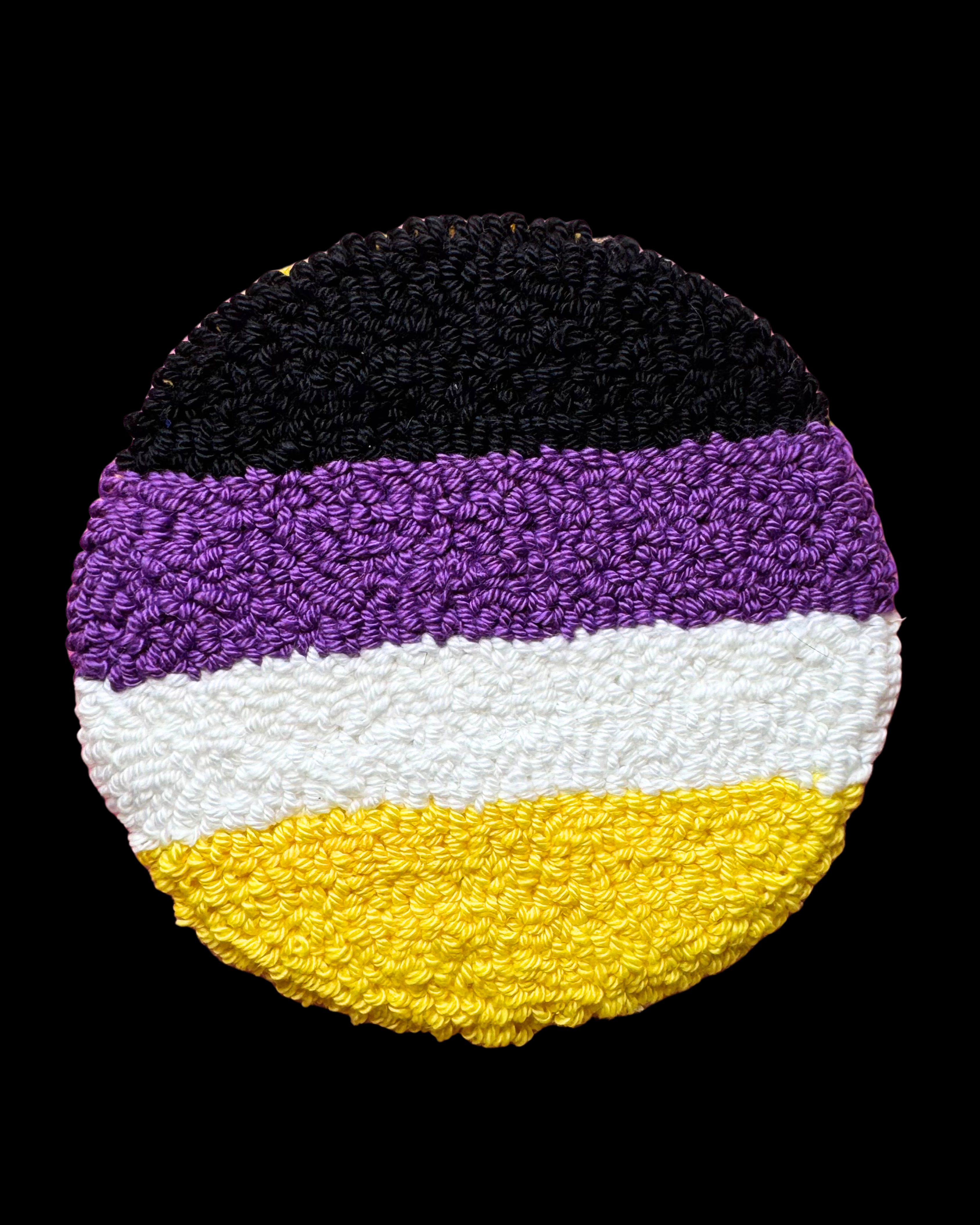 Nonbinary Pride Flag Mug Rug