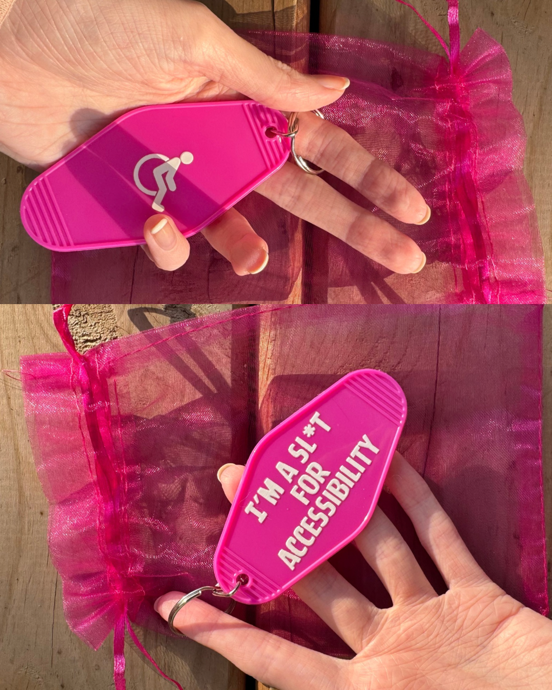 I'm a Sl*t for Accessibility Motel Keychain