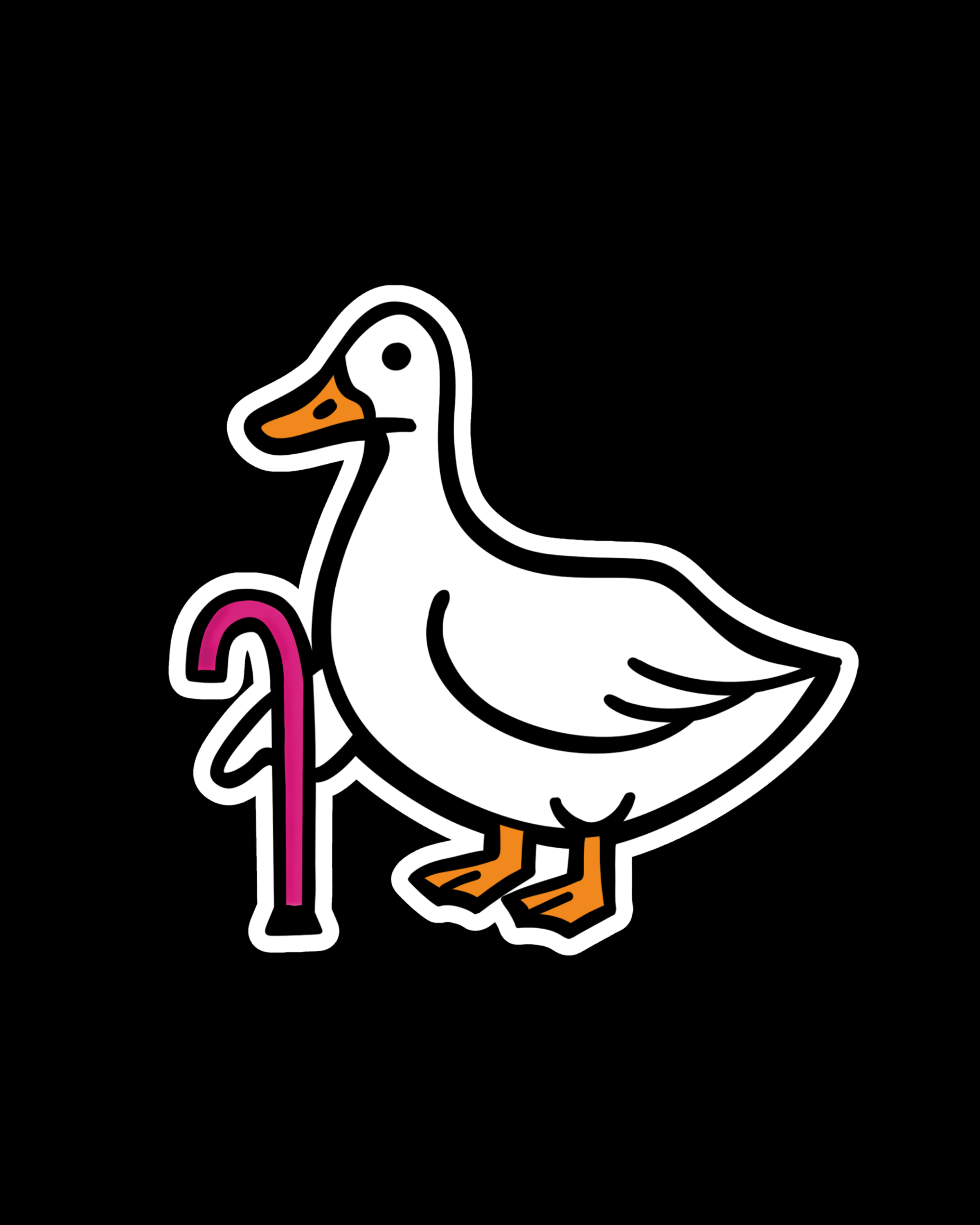 Disabled Goose Fridge Magnet