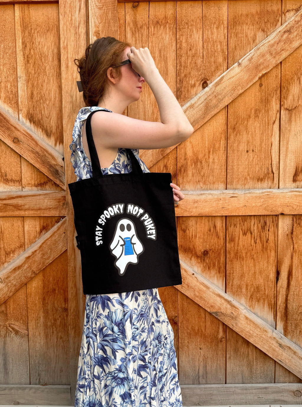 Stay Spooky, Not Pukey Tote Bag